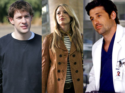 John Krasinski (The Office), Blake Lively (Gossip Girl), Patrick Dempsey (Grey' s Anatomy) John Krasinski (The Office), Blake Lively (Gossip Girl), Patrick Dempsey (Grey' s Anatomy)